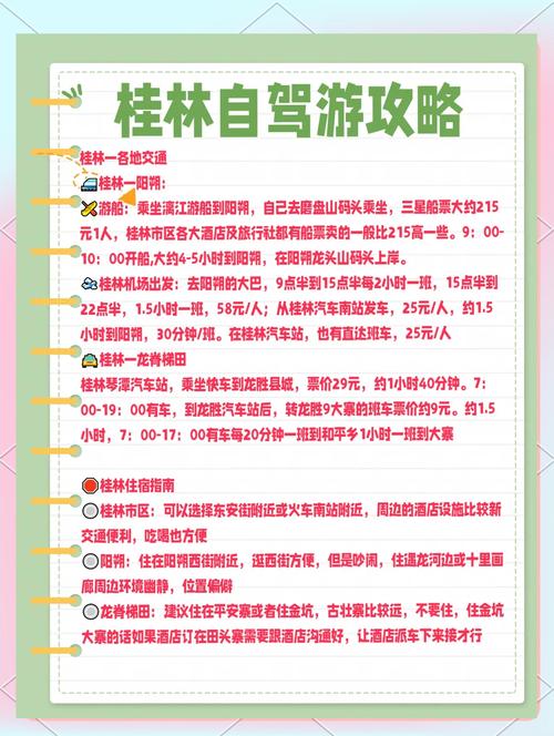 2025桂林自驾游攻略有哪些必打卡路线？-第3张图片-星月文旅