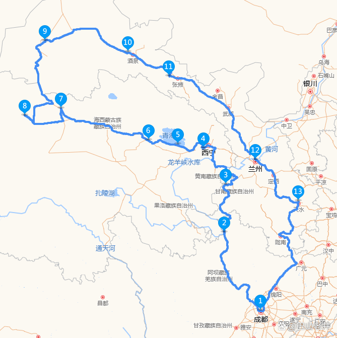 成都到青海湖自驾游路线怎么规划？-第3张图片-星月文旅