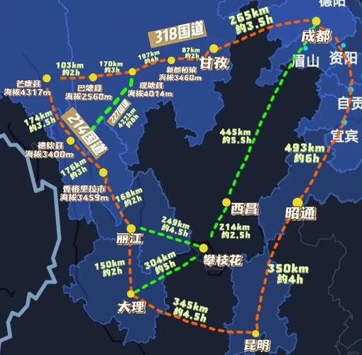 从成都到云南自驾游路线-第2张图片-星月文旅