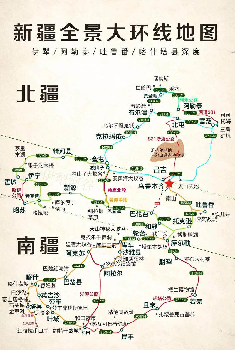 乌鲁木齐自驾游 路线图-第2张图片-星月文旅