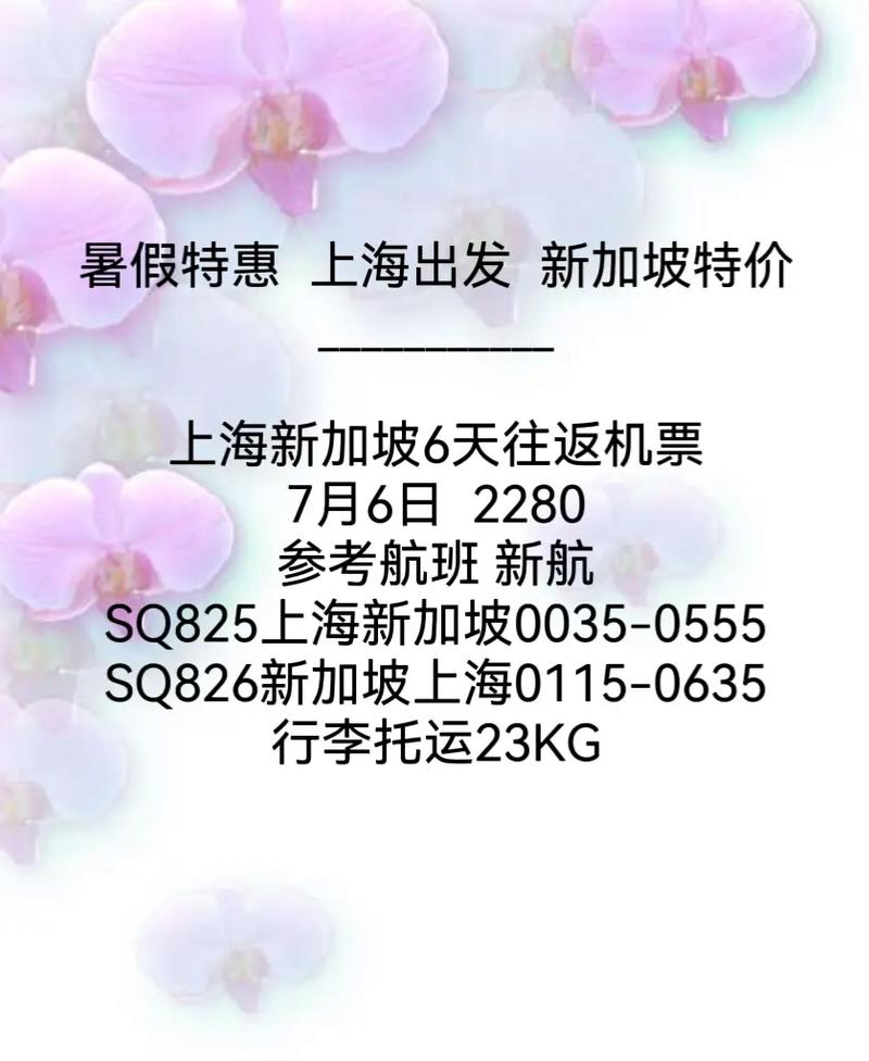 上海出发新加坡旅游攻略-第2张图片-星月文旅