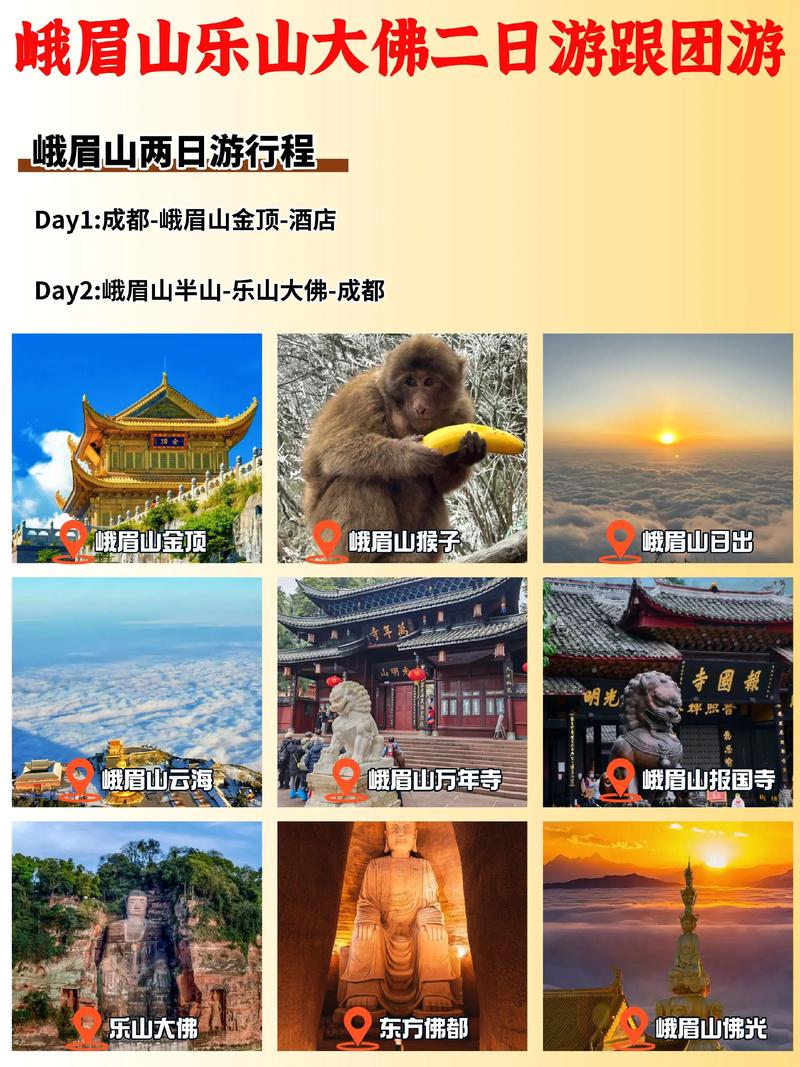 成都峨眉山乐山怎么玩？攻略必看！-第2张图片-星月文旅