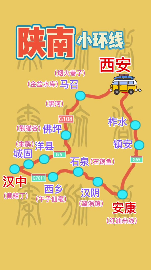 西安到汉中二日自驾游路线怎么安排？-第2张图片-星月文旅