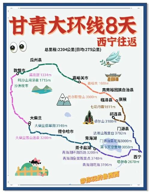 青海湖到甘南自驾路线怎么走？-第1张图片-星月文旅