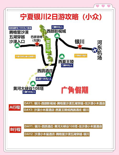 银川出发自驾游路线图有哪些推荐？-第1张图片-星月文旅